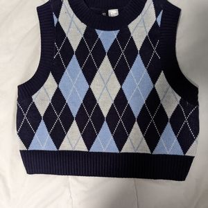 H&M Jacquard sweater vest (cropped)